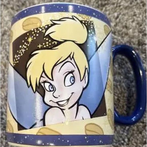 NWOT DISNEY Tinker Bell Magical Mornings Mug W/Painted Handle and Sharp Images - Picture 7 of 11
